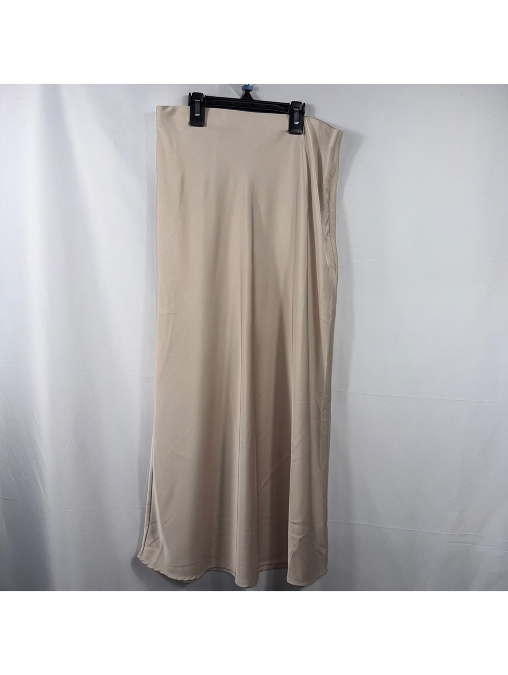 And Now This Women’s S Beige Maxi Skirt Side Slit